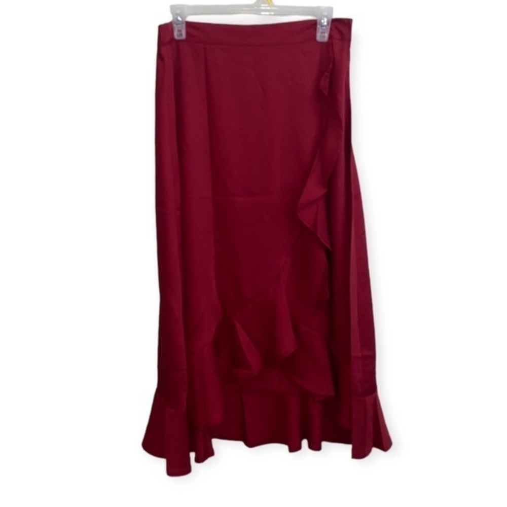 5/$30 🎈 Lashbair women’s large high waist high low wrap‎ skirt